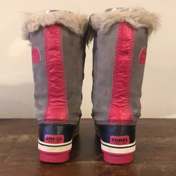 Genuine Sorel Joan of Arctic winter boots- grey suede W sz 6 Very good condition - Picture 3 of 8